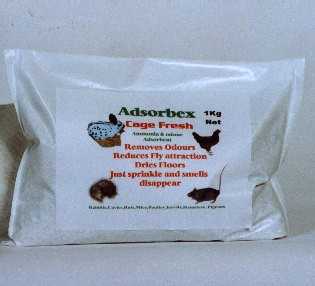 Adsorbex Cage Fresh 900g Refill for use in ferret cages and rabbit hutches